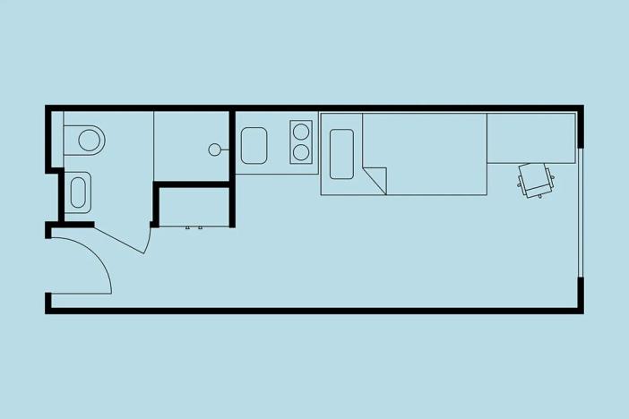 Pronájem bytu 1+kk, Praha - Holešovice, Na zátorách, 15 m2