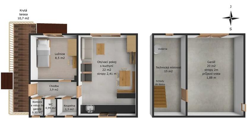 Prodej rodinného domu, Neveklov, 73 m2