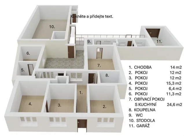 Prodej rodinného domu, Kněždub, 140 m2