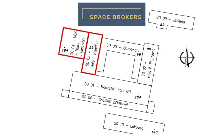 Pronájem skladu, Cheb, Karlovarská, 434 m2