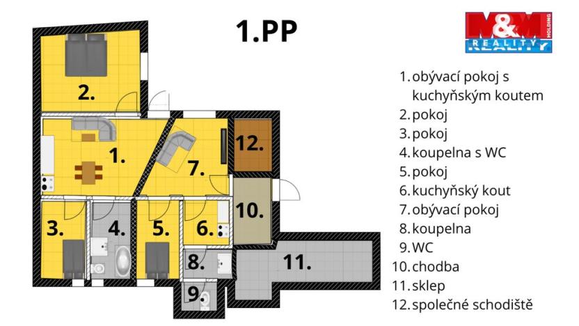 Prodej činžovního domu, Otrokovice - Kvítkovice, tř. Osvobození, 422 m2