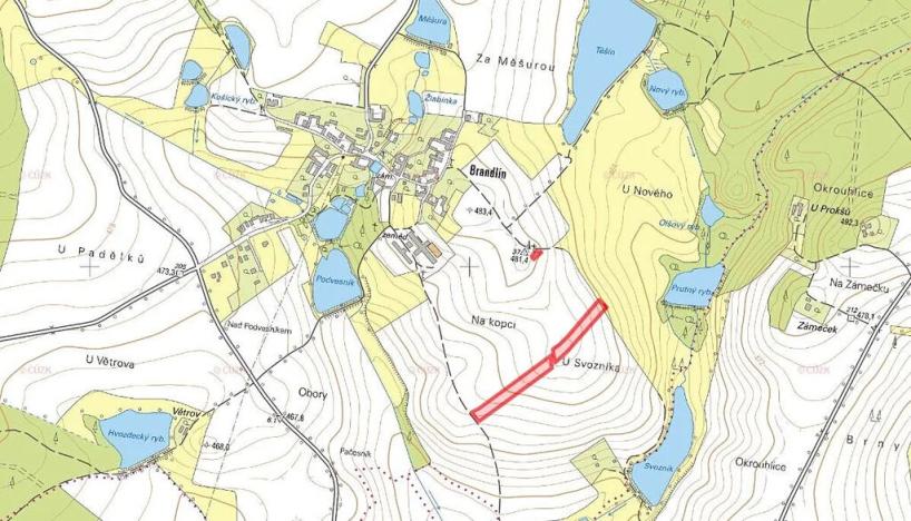 Prodej pole, Tučapy, 12427 m2
