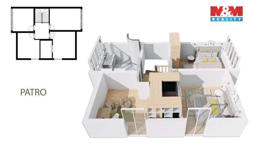 Prodej rodinného domu, Vykáň, 122 m2