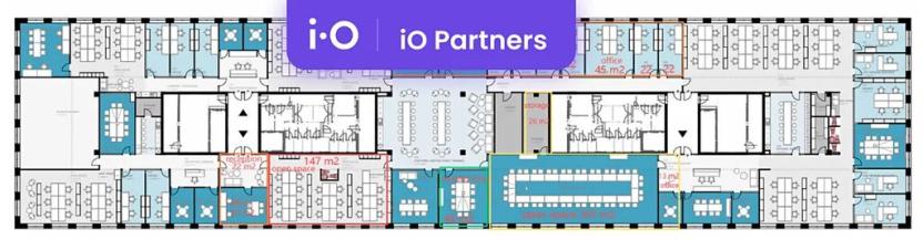 Pronájem kanceláře, Praha - Karlín, Rohanské nábřeží, 300 m2