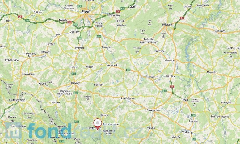 Prodej pozemku, Hartmanice, 3924 m2