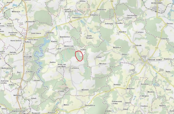 Prodej lesa, Ločenice, 7181 m2