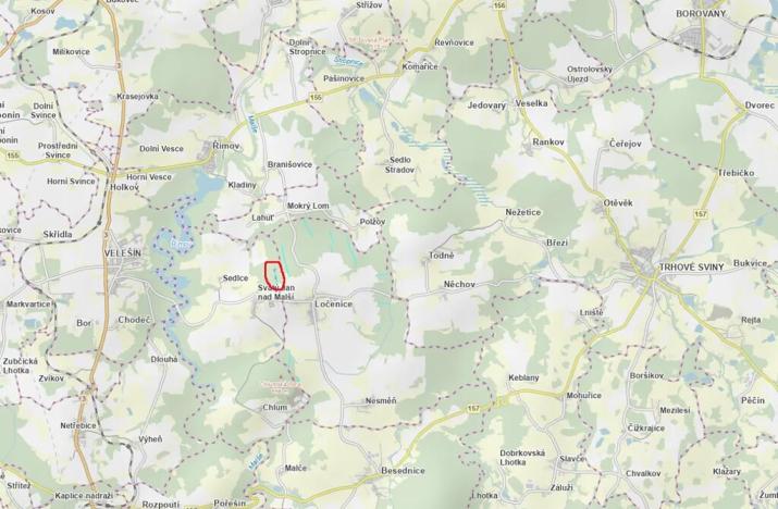 Prodej lesa, Ločenice, 4141 m2