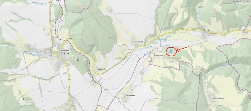 Prodej lesa, Městečko Trnávka, 4106 m2