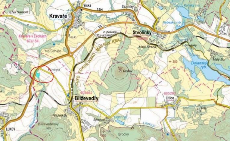 Prodej lesa, Blíževedly, 13318 m2