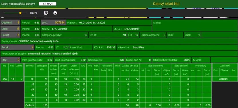 Prodej lesa, Jaroměř, 19276 m2