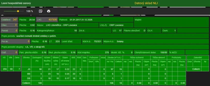 Prodej lesa, Děčany, 1581 m2