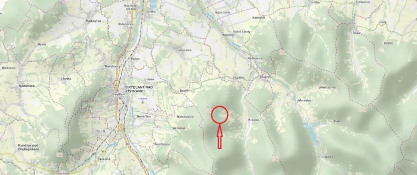 Prodej lesa, Krásná, 3677 m2