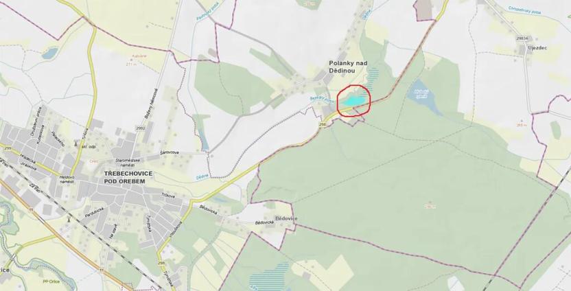 Prodej pozemku, Třebechovice pod Orebem, 14875 m2