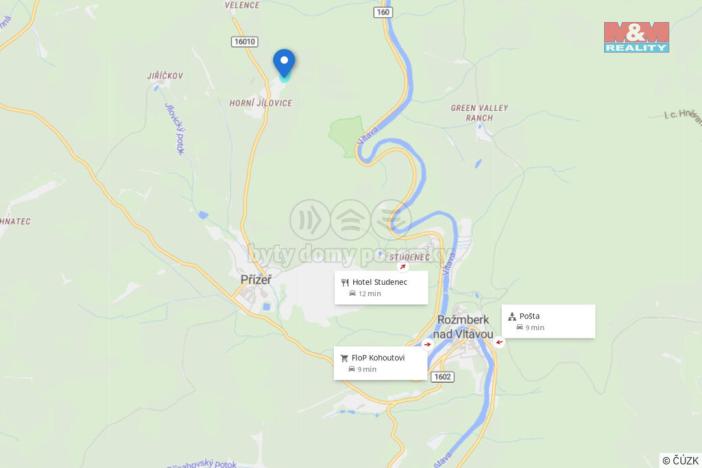 Prodej pozemku pro bydlení, Rožmberk nad Vltavou - Přízeř, 9451 m2