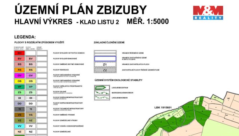 Prodej pozemku pro bydlení, Zbizuby - Vranice, 686 m2