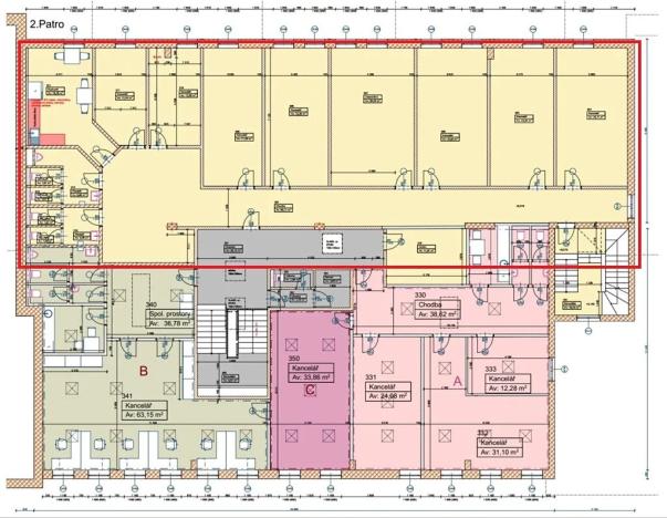 Pronájem kanceláře, Sedliště, 293 m2