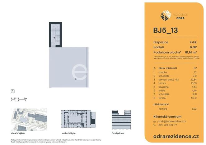 Prodej bytu 2+kk, Praha - Bohnice, Lodžská, 81 m2