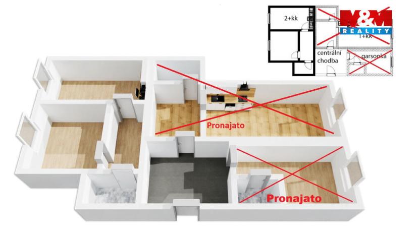 Pronájem atypického bytu, Beroun - Beroun-Město, Košťálkova, 38 m2