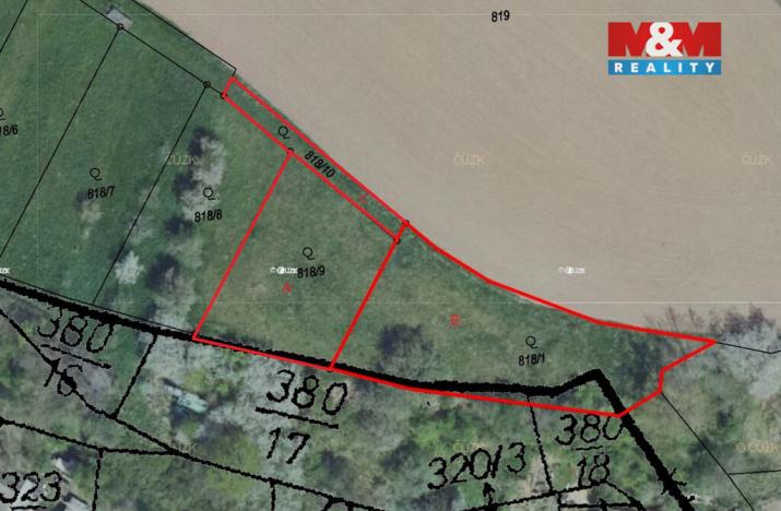 Prodej pole, Žleby - Zehuby, 700 m2