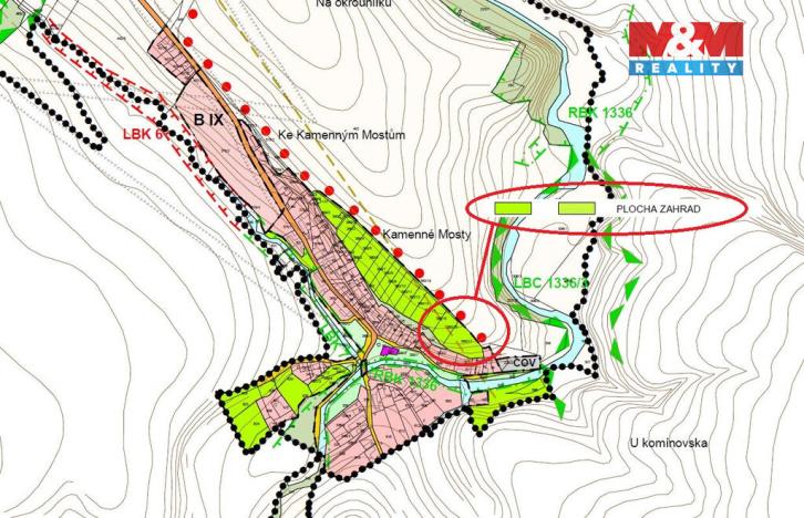 Prodej pole, Žleby - Zehuby, 1040 m2