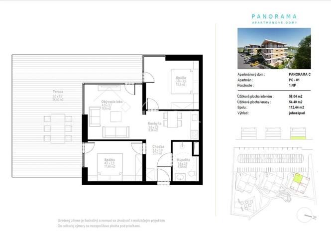 Prodej bytu 3+kk, Bobrovník, Slovensko, 112 m2