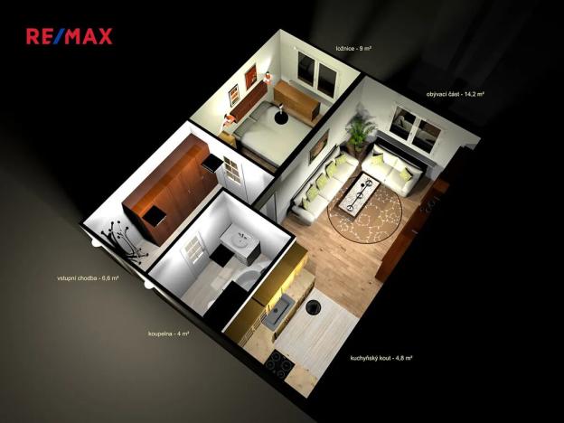 Prodej bytu 2+kk, Hořovice, Na Radosti, 39 m2