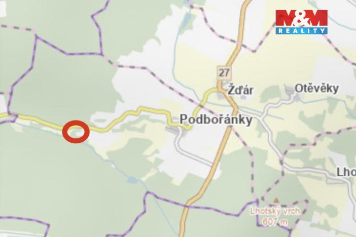 Prodej lesa, Jesenice - Podbořánky, 1547 m2