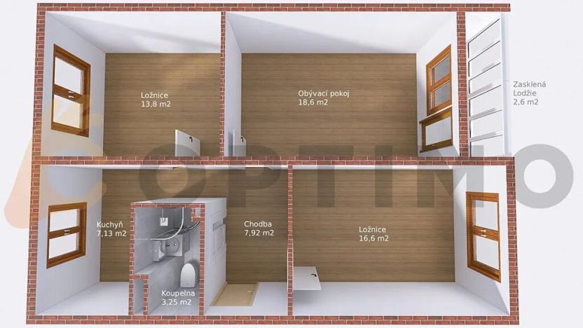 Prodej bytu 3+1, Praha - Žižkov, K lučinám, 67 m2