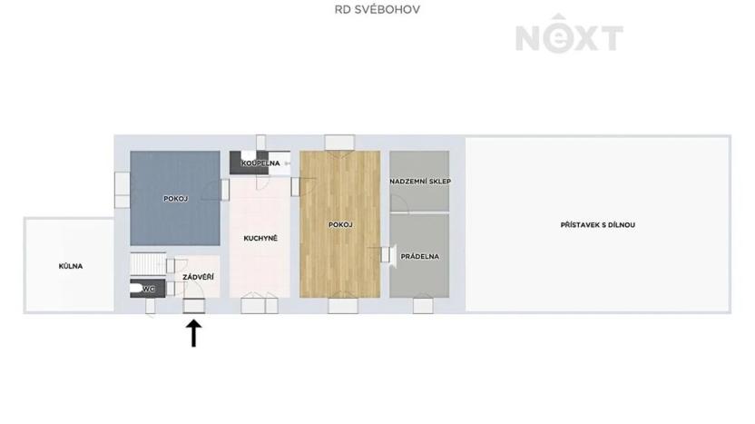 Prodej rodinného domu, Svébohov, 69 m2