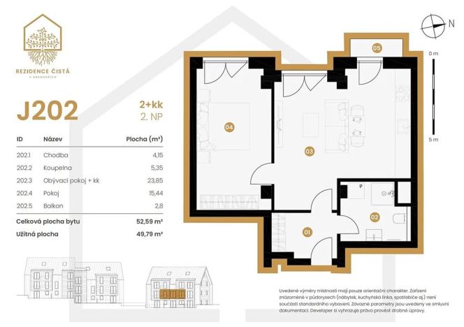 Prodej bytu 2+kk, Černý Důl, 52 m2