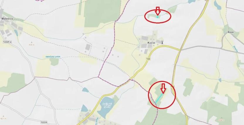 Prodej lesa, Temelín, 6256 m2