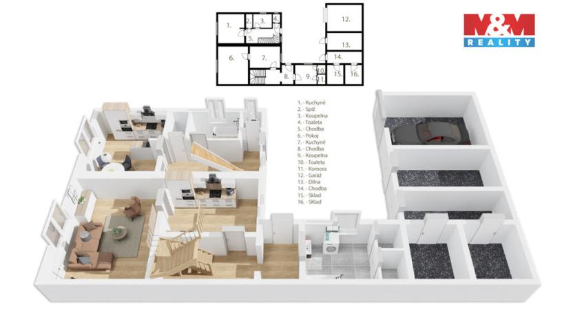 Prodej rodinného domu, Hradec Králové - Svobodné Dvory, U Cihelny, 159 m2