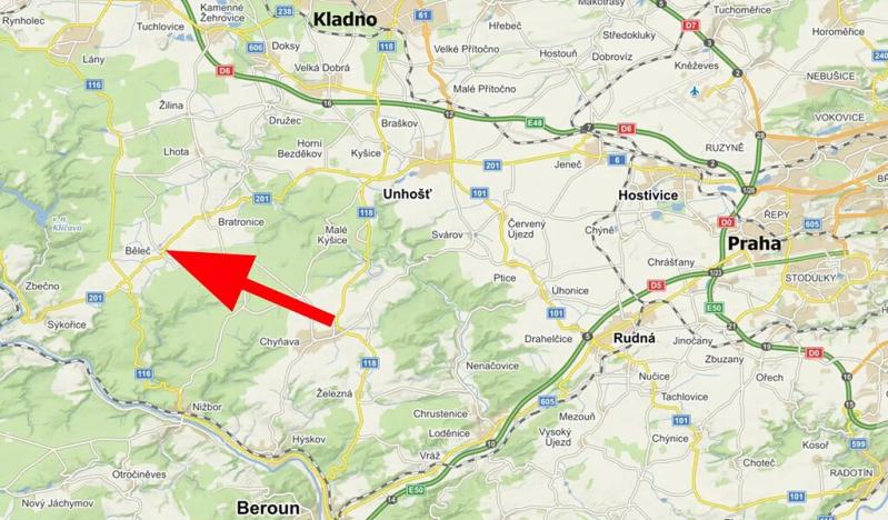 Prodej pozemku pro bydlení, Běleč, 1500 m2