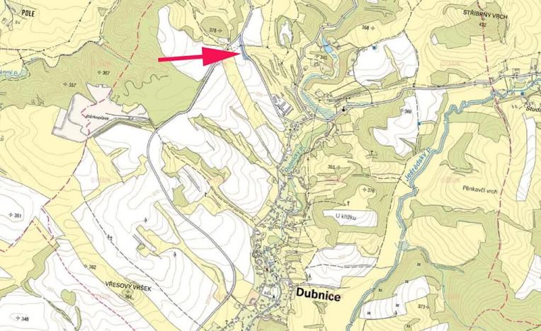 Prodej lesa, Dubnice, 1405 m2