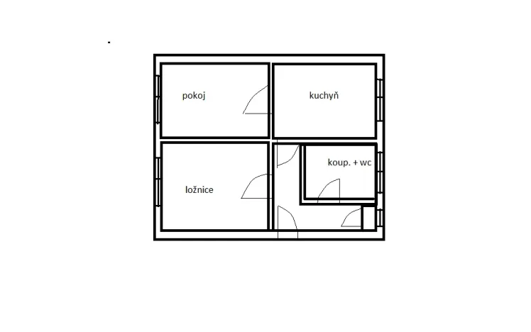 Prodej bytu 2+1, Solenice, 51 m2