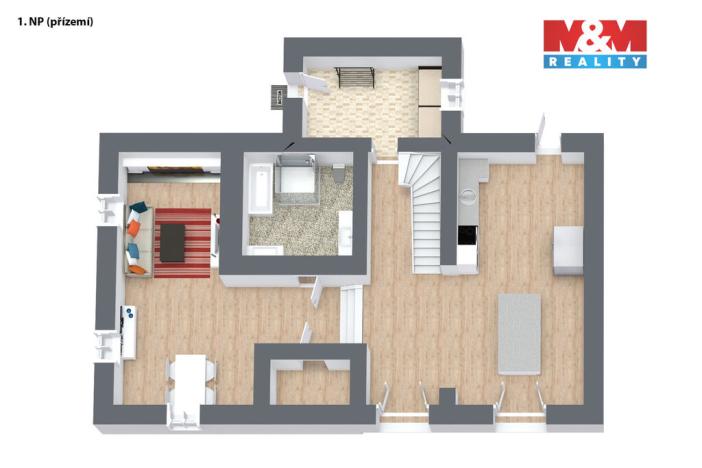 Prodej rodinného domu, Andělská Hora, 200 m2