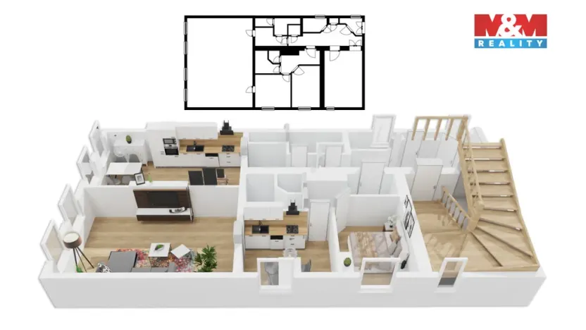 Prodej činžovního domu, Hořice, náměstí Jiřího z Poděbrad, 385 m2