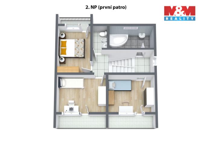 Prodej rodinného domu, Ostrov - Horní Žďár, 135 m2