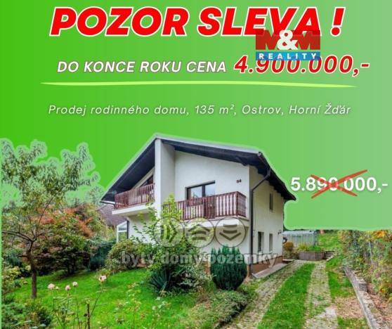 Prodej rodinného domu, Ostrov - Horní Žďár, 135 m2