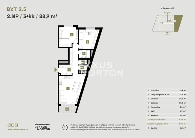 Prodej bytu 3+kk, Praha - Libeň, Zenklova, 89 m2