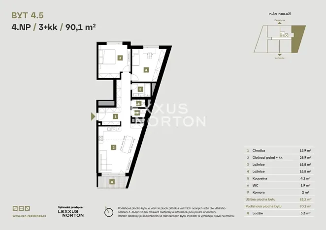 Prodej bytu 3+kk, Praha - Libeň, Zenklova, 90 m2