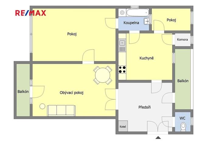 Prodej bytu 3+1, Praha - Bubeneč, Terronská, 95 m2