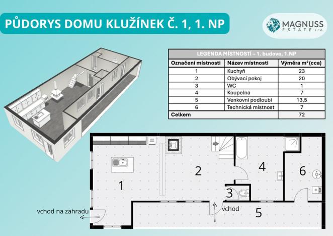 Prodej rodinného domu, Hvozd - Klužínek, 210 m2