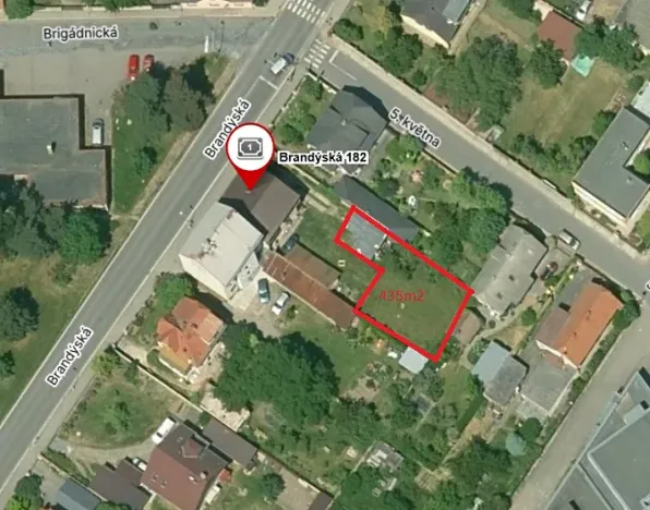 Prodej pozemku pro bydlení, Jirny, Brandýská, 435 m2