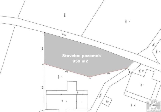 Prodej pozemku, Jestřabí v Krkonoších, 959 m2