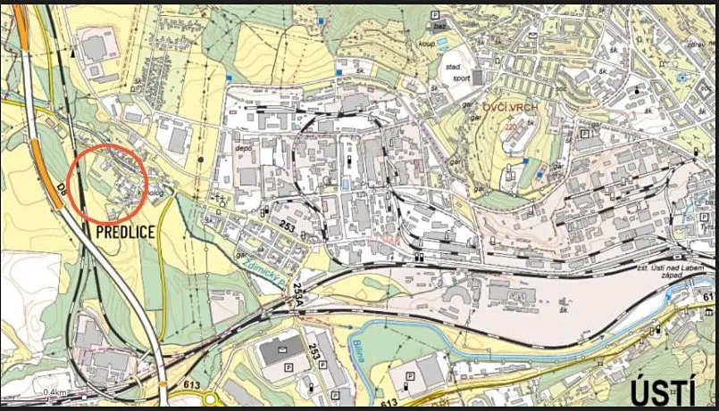 Prodej lesa, Ústí nad Labem, 3506 m2