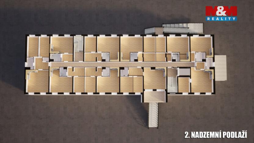 Prodej činžovního domu, Milovice, Topolová, 4261 m2