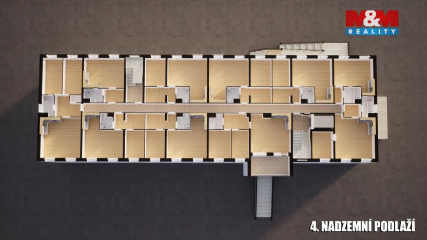 Prodej činžovního domu, Milovice, Topolová, 4261 m2