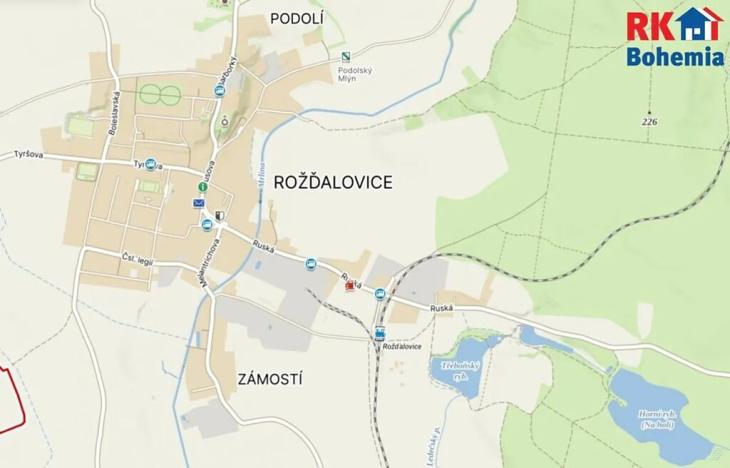 Prodej pozemku pro bydlení, Rožďalovice, Polní, 927 m2