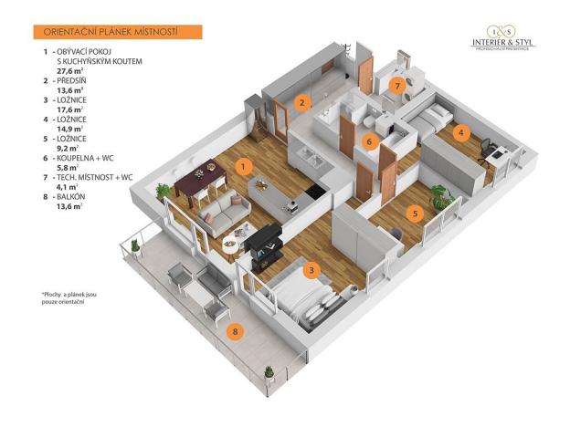 Prodej bytu 4+kk, Praha, Zvěřinova, 108 m2